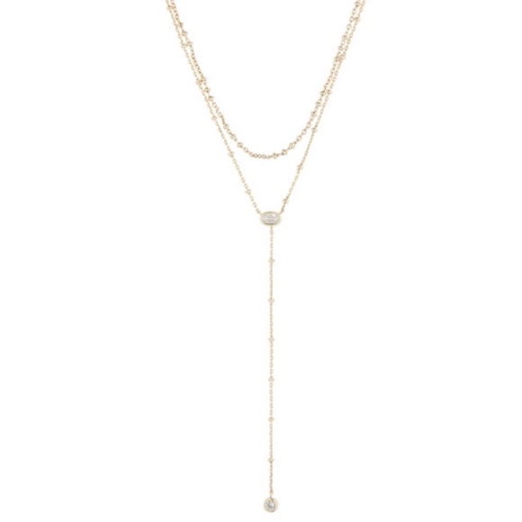 Chloe + Isabel Jewelry - Crystal Drop Two-Row Y-Necklace Chloe + Isabel Jewelry - Crystal Drop Two-Row Y-Necklace